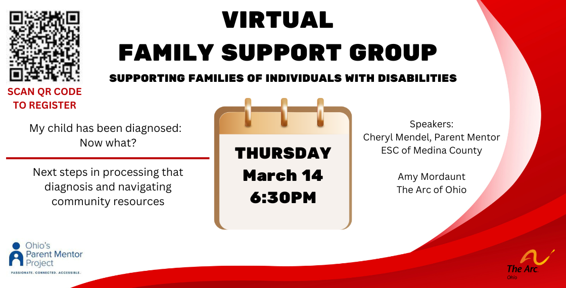 Virtual Family Support Group ad 3-14-24