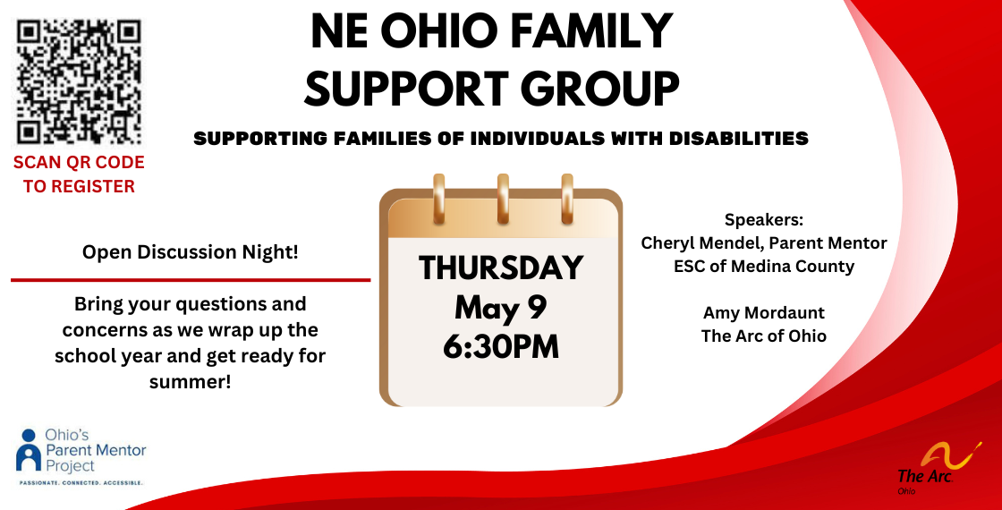NEO Family Support Group meeting ad