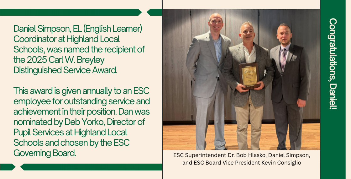 DSA Award - Dr. Hlasko, Daniel Simpson, Kevin Consiglio